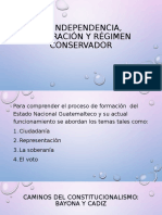 La Independencia, Federación y Régimen Conservador