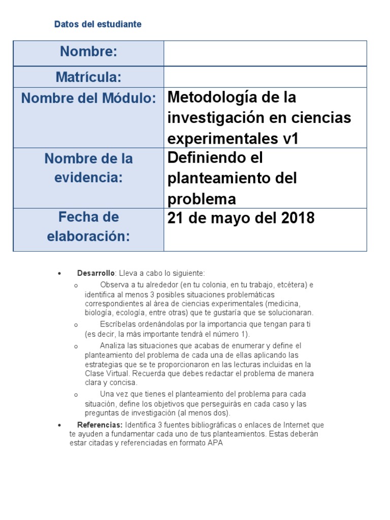 Definiendo El Planteamiento Del Problema | PDF | Residuos | Contaminación