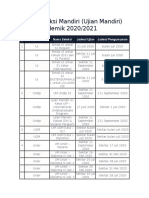 Jadwal Seleksi Mandiri