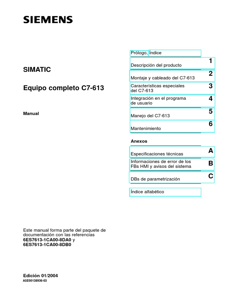 Manual del C7-613: Instalación y Uso | PDF | Unidad Central de ...