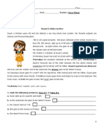 Daily Routine Third Person PDF