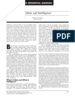 Culture and Intelligence PDF