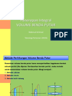 11 Penerapan Integral - Volume Benda Putar