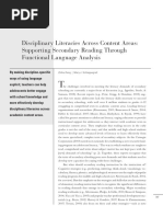 Disciplinary Literacies Across Content Areas: Supporting Secondary Reading Through Functional Language Analysis