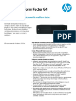 Datasheet Z2 G4 SFF Workstation