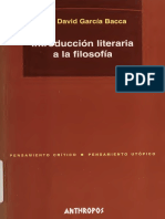 García Bacca, Juan David - Introducción literaria a la filosofía