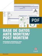 CICR Cruz Roja Base de Datos Ante Mortem Post Mortem