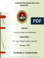 Formado y conformado de metales