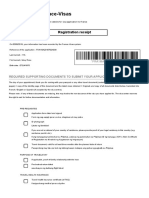 France-Visas: Registration Receipt