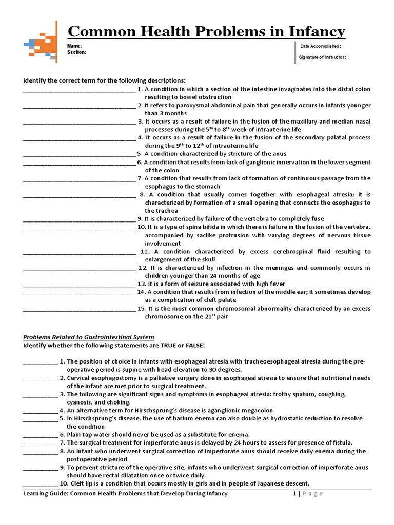 Common Infant Health Issues Explained | PDF | Medical Specialties ...