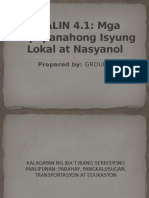 PPT, Isyung Nasyonal at Lokal FIL 110 (GRP 6)