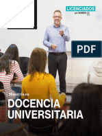 Brochure Docencia Universitaria 2020 II