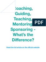 Coaching Guiding Teaching Mentoring Spon PDF