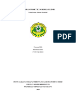 Laporan Praktikum Kimia Klinik Klirens Kreatinin-Mardiana Safitri - 010 PDF