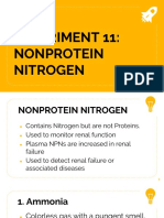 Experiment 11 - Non Protein Nitrogen PDF