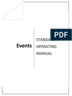 Events: Standard Operating Manual