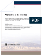 Alternatives To The 15% Rule: Sandia Report