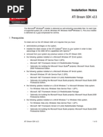 ATI Stream SDK Installation Notes