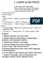 Aljabar Linier Dan Matriks