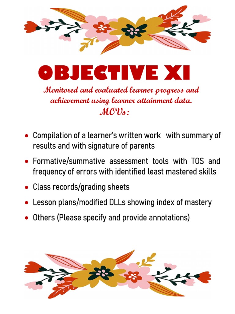 Objective 11 | PDF