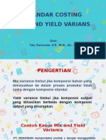 Mix Yield Variance