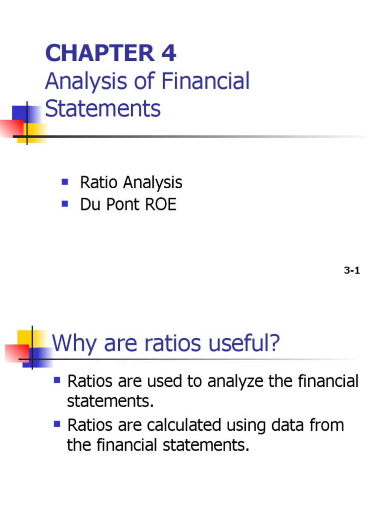 BFIN300 - Chapter 4 - Analysis of Financial Statements | PDF | Price ...