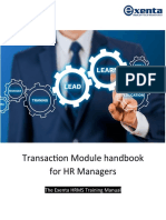 Transaction Module Handbook For HR Managers