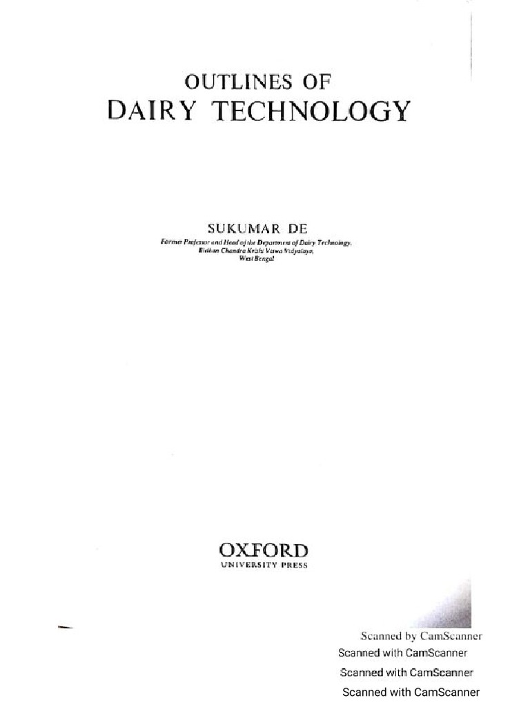 Dairy Technology by Sukumar de PDF PDF