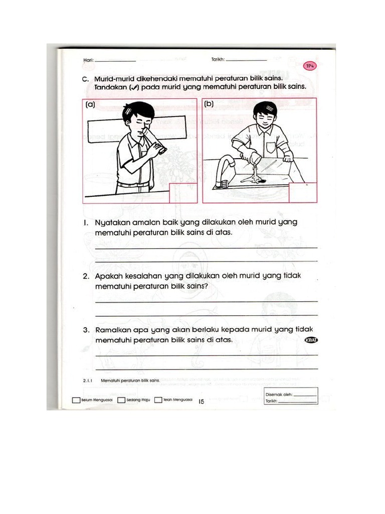 Latihan Peraturan Bilik Sains Tahun 1 Pdf