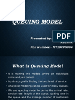Queuing Model: Presented By:-Raghvendra Kaushik Roll Number: - MT19CPS004