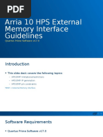 Arria 10 HPS External Memory Interface Guidelines: Quartus Prime Software v17.0