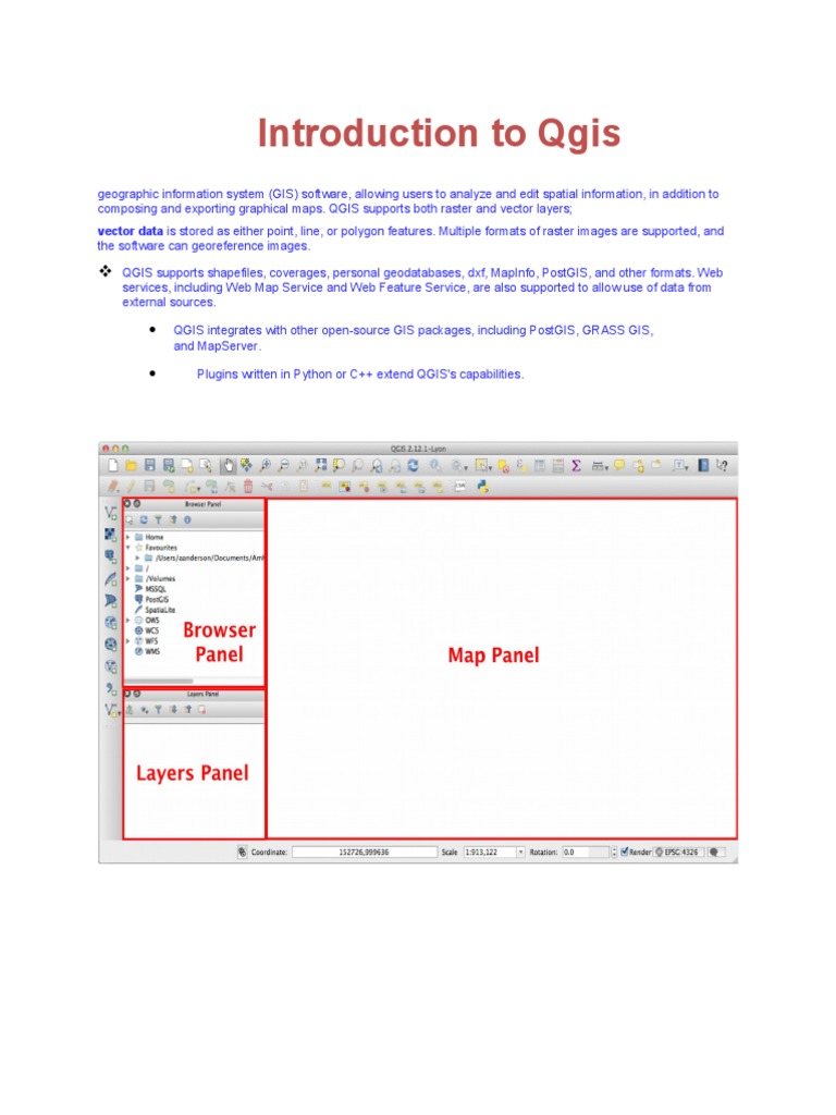 Introduction to QGIS Software Features | PDF