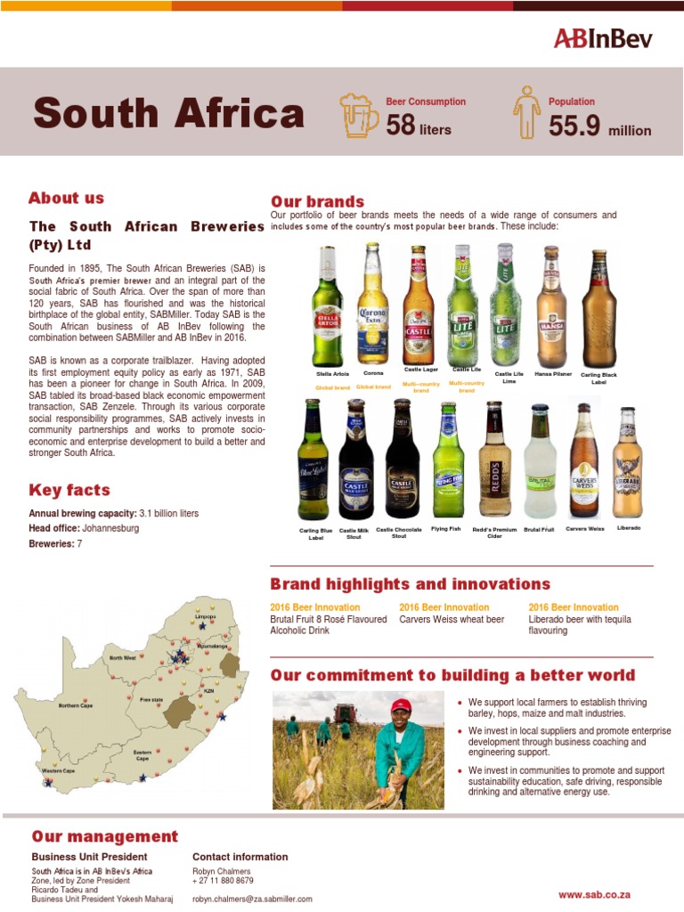 ABI - FS16 - South Africa | PDF | Beer | Malt Based Drinks, image size:768x1024