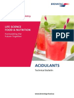 Acidulants: Life Science Food & Nutrition