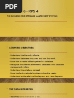 Chapter 6 - Rps 4: The Database and Database Management Systems