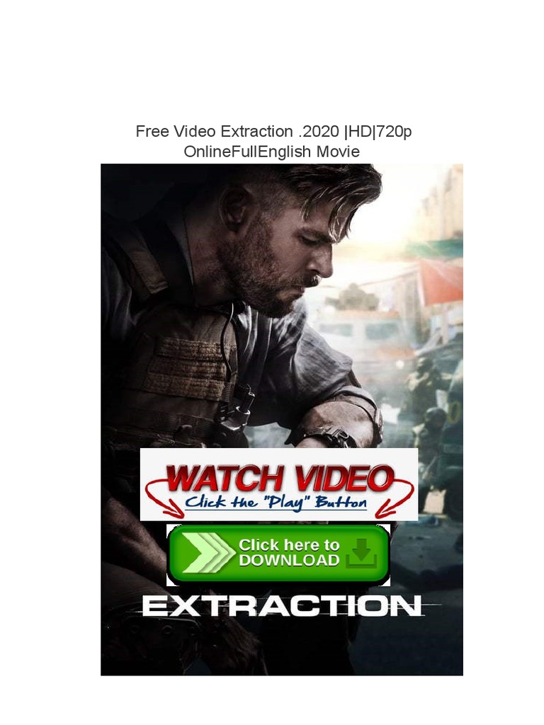 Extraction .2020 Blu Ray (HD) PDF