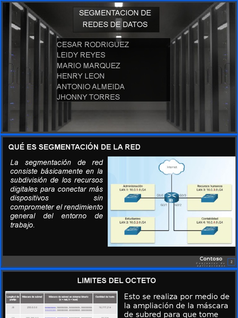 Segmentacion de Redes de Datos PDF Arquitectura de Red