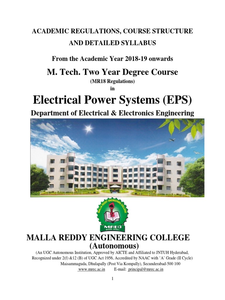 4.M.Tech Electrical Power System PDF Thesis Test (Assessment)