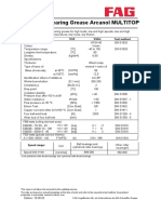 FAG Rolling Bearing Grease Arcanol MULTITOP: Characteristics Unit Test Method Value