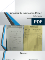 Analisis Kerasionalan Resep