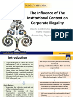 The Influence of The Institutional Context on Corporate Illegality