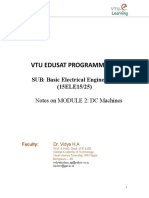 Vtu Edusat Programme: 20: SUB: Basic Electrical Engineering (15ELE15/25)