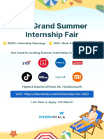 The Grand Summer Internship Fair