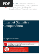 Internet Statistics Compendium