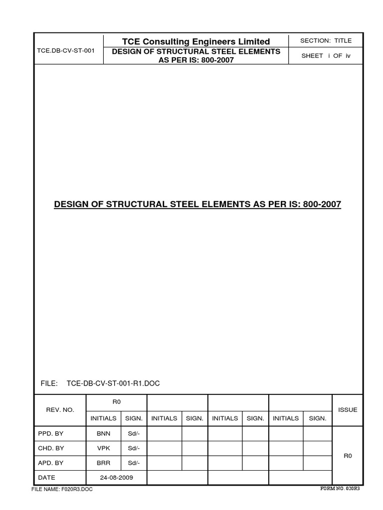Steel Design Guide per IS: 800-2007 | PDF | Buckling | Bending