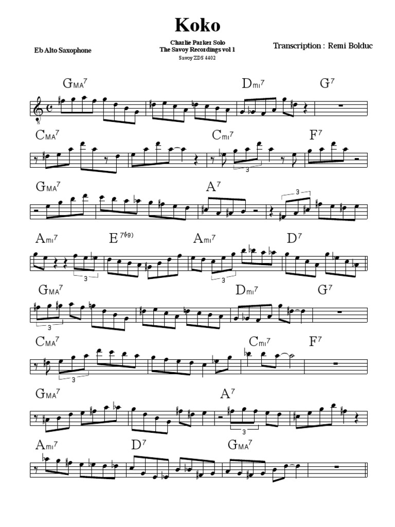 Parker - Koko PDF | PDF