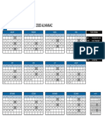 2020 ALMANAC: January February March April