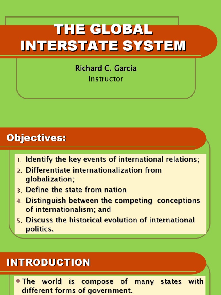 The Global Interstate System | PDF | Communist International | Communism