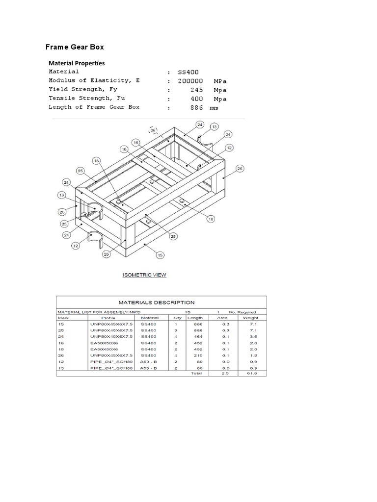 Frame Gear Box | PDF