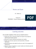 Review and Exam: Dr. Andrea Lu